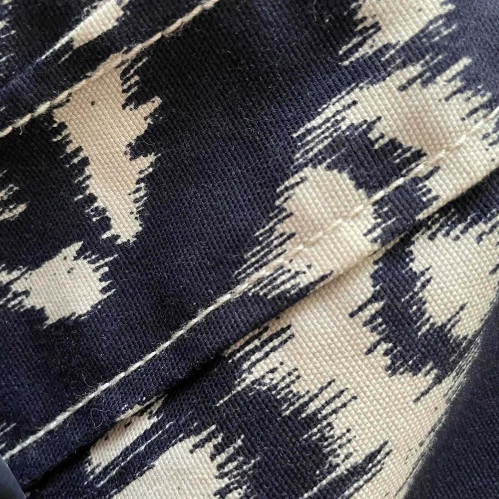 TALBOTS Navy and Beige V-Neck Dress, Womens Size 6 Petite; Ready to Ship - Picture 9 of 16